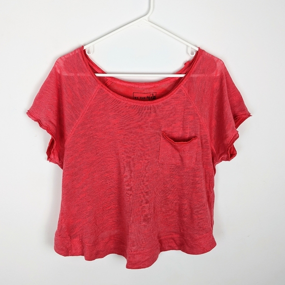 Free People Burnout Short Sleeve T-Shirt crewneck - Picture 1 of 5